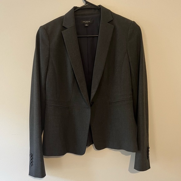 Ann Taylor Charcoal Suit Blazer/Jacket (no skirt) - Picture 1 of 5